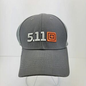 5.11 Tatical Grey Hook & Loop Embroidered 2014 Adjustable Vented Hat Cap